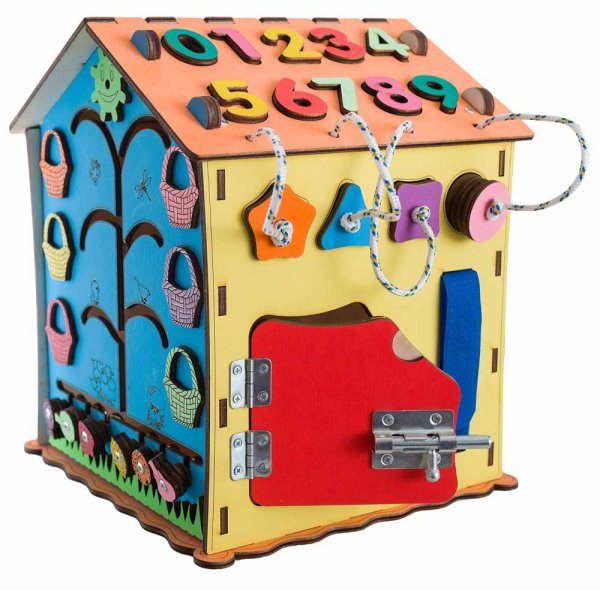 ЭLen Toys Бизидомик развивающий, с элементами питания
