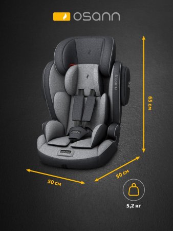 Osann Автокресло Flux Plus (9-36 кг) / цвет Universe Grey (серый)