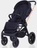 MowBaby Коляска 3 в 1 Zoom PU / цвет Gold Black (черный, золотая рама)
