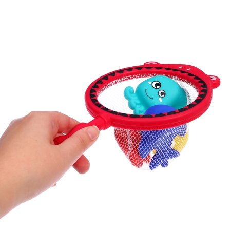 Крошка Я набор резиновых игрушек с сачком SL-07171  МИКС 10613594