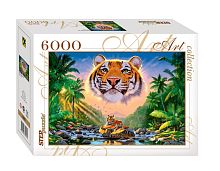 Step Puzzle Мозаика "puzzle" "Величественный тигр" 6000 элементов					