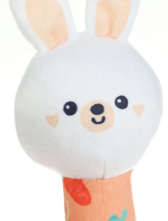 Крошка Я Игрушка-пищалка "Зайка", с погремушкой