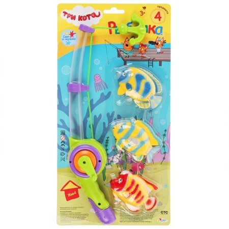 Играем вместе Игровой набор Рыбалка. Три кота 296226 / разноцветный