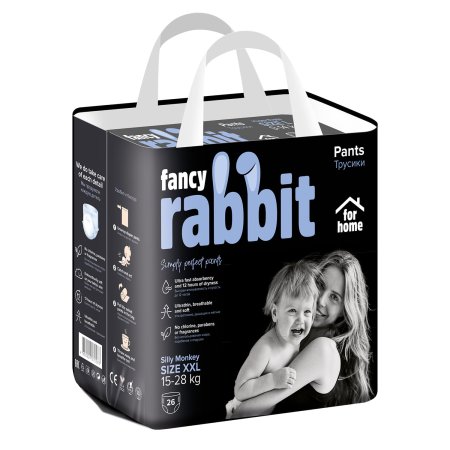 Fancy Rabbit Трусики-подгузники, 15-28 кг, XXL, 26 шт