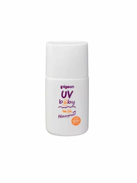 PIGEON Молочко Солнцезащитное UV SPF50 детское для лица и тела, возраст 0+, 20 гр. бутылка