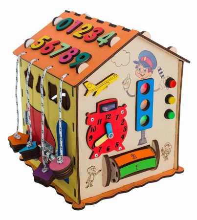 ЭLen Toys Бизидомик развивающий, с элементами питания