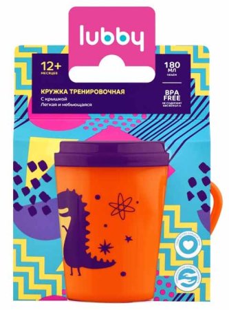 Lubby Кружка тренировочная, от 12 месяцев, 180 мл