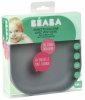 Beaba Тарелка из силикона Assiette Silicone / цвет Mineral Grey (серый)