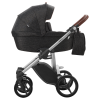 Bebetto Детская коляска 2 в 1 Luca / цвет черный 01, рама серая