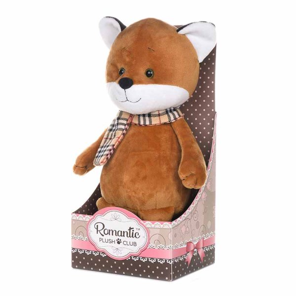 Maxitoys Мягкая игрушка Romantic Plush Club "Романтичный Лисенок в Шарфике", 25 см