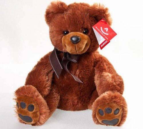 Медведь 36 см тёмно-коричневый