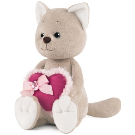 Maxitoys Мягкая игрушка Luxury Romantic Toys Club "Романтичный котик с розовым сердечком", 20 см