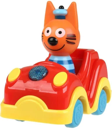 Умка Машинка с фигуркой коржика ТРИ КОТА 10 + песен, стихов и фраз в кор. 383147 