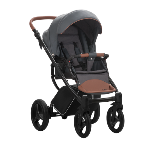 Bebetto Детская коляска 2 в 1 Luca Pro / цвет серый 03, рама черная