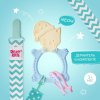 ROXY-KIDS Универсальный прорезыватель Meow Teether с держателем / цвет голубой