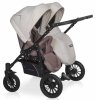 Riko Basic Коляска 2 в 1 для двойни Saxo / цвет 03 бежевый-коричневый