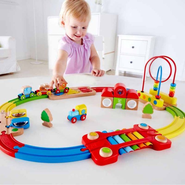 Hape Музыкальная железная дорога "Радужная головоломка"