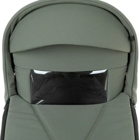 ROAN Коляска 2 в1 Bass Next короб+прогул.(2 места) (Sage Green/Black/руч.Black)