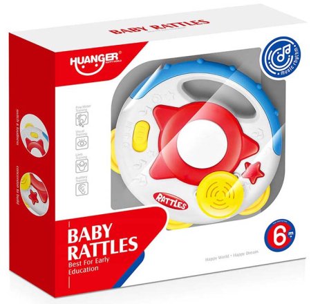 Huanger Музыкальная игрушка-погремушка "Бубен"