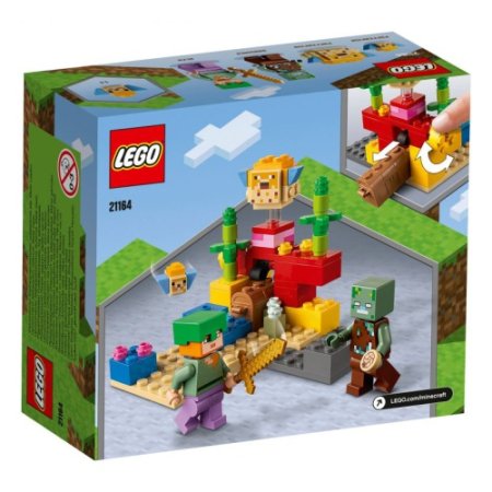 LEGO Конструктор Minecraft "Коралловый риф" 92 детали