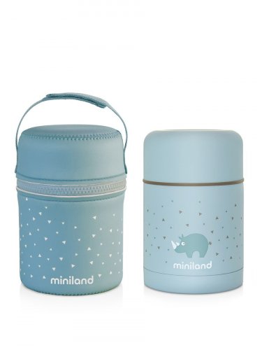 Miniland Детский термос для еды Silky Thermos 600 мл / голубой