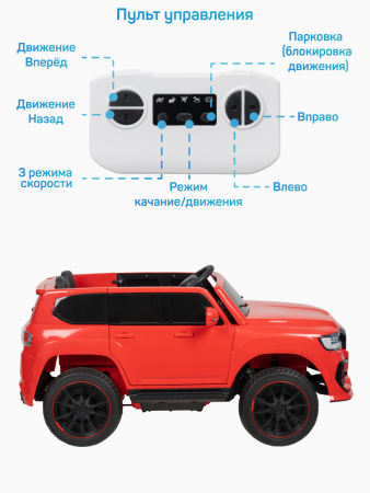 Джип Электромобиль TR117 (Красный)