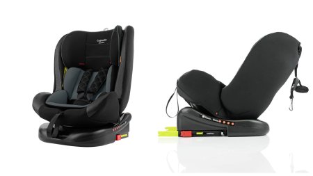 Carrello Автокресло KX-58 Capsula / цвет Harbor Grey (черный-серый)