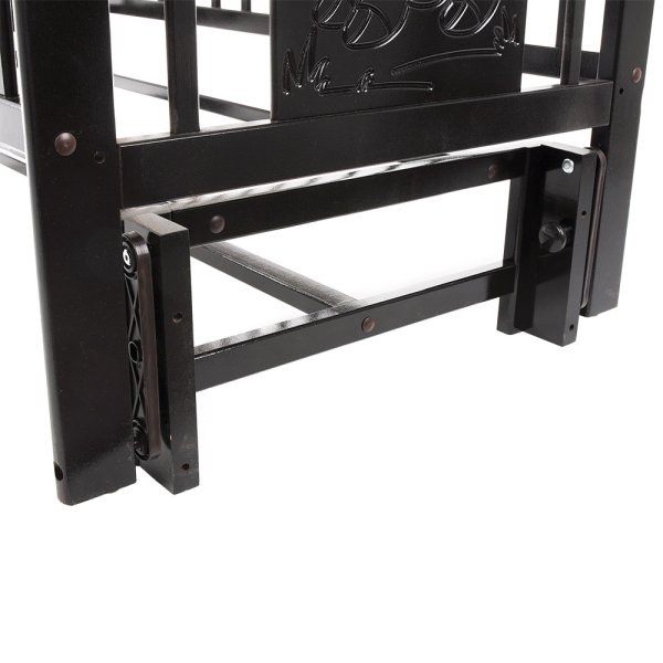 Pituso Кровать детская Noli "Мишутка", маятник универсальный с накладкой, цвет / венге