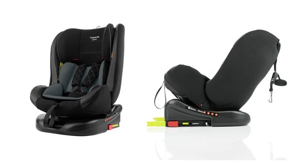 Carrello Автокресло KX-58 Capsula / цвет Harbor Grey (черный-серый)