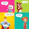 BertToys Говорящая книжка Нажималка маленькая "Учимся с мультяшками"