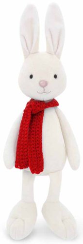 Orange Мягкая игрушка "Кролик Макс в красном шарфике", 20 см
