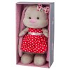 Jack&Lin Мягкие Игрушки Зайка в Красном Платье, 25 см, в Подарочной Упаковке