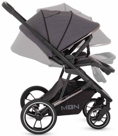 Moon Коляска 2 в 1 Style 2023 / цвет Black Chrome Anthrazit (серый)