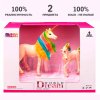 Masai Mara Фигурки из серии "Мир фэнтези": Семья белых единорогов с радужной гривой
