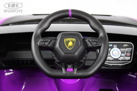 E888EE Электромобиль Lamborghini Huracán STO (Желто-фиолетовый)
