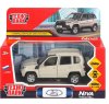Машина металл LADA NIVA travel 12 см, двери, инерц, бежевый, кор. Технопарк 415050