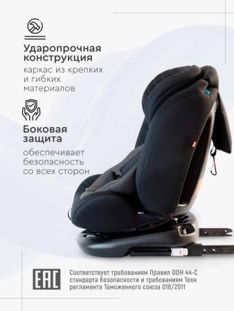 Tomix Автокресло Major IsoFix (0-36 кг) / цвет чёрный