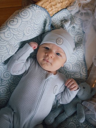 (м)10002-11004 Шапочка  (р. 36, цв. серо-голубой)
