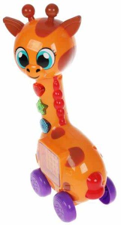 Умка Музыкальная каталка с LED-экраном «Обучающий жираф»