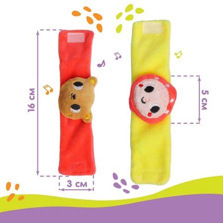 Крошка Я Браслеты-погремушки «Маша и медведь»