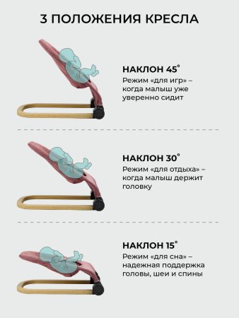 Шезлонг детский Amarobaby, Baby relax (розовый)