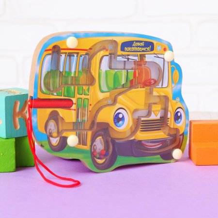 Лесная мастерская Лабиринт магнитный "Автобус"