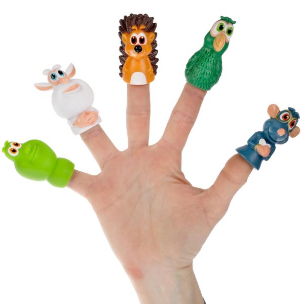 Капитошка Игрушки из пластизоля для ванны Буба. Пальчиковый театр 305677 / разноцветные