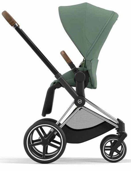 Cybex Коляска 2 в 1 Priam IV Rosegold / цвет Leaf Green (зеленый), рама розовое золото