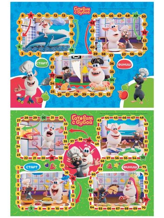 Настольная игра 2 в 1. Лицензия/ГОТОВИМ С БУБОЙ