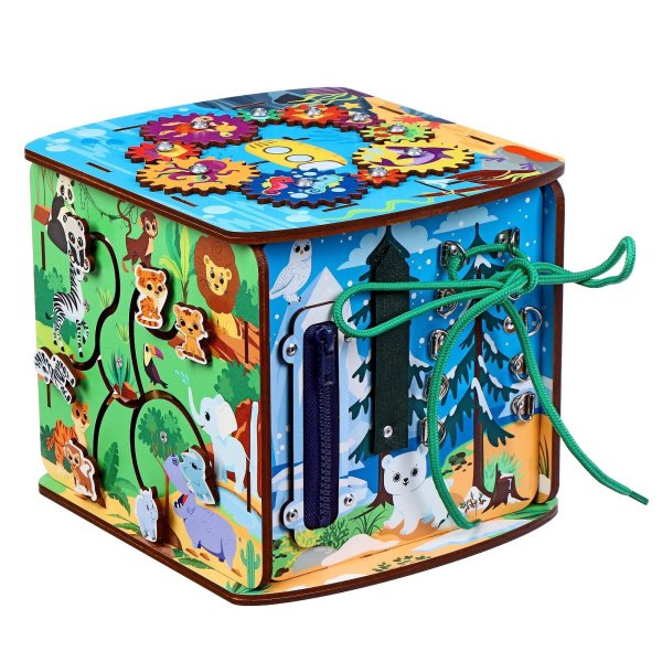 Лесная Мастерская Бизиборд "Играем со зверятами"  4276294