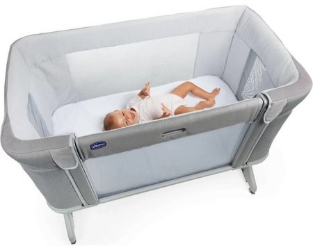 Chicco Кроватка Next2Me Forever / цвет Ash Grey Cross Coll (светло-серый)