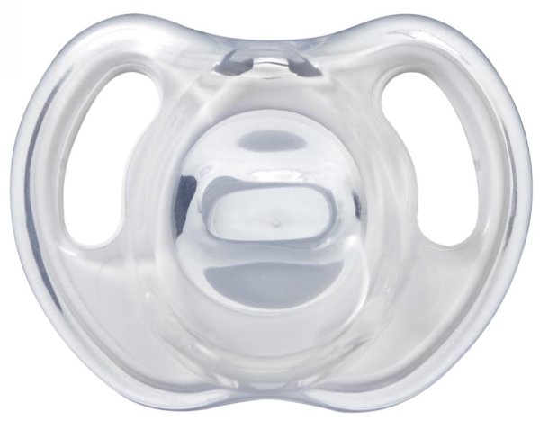 Tommee Tippee Пустышка силиконовая Ultra-Light, 0-6 месяцев, 2 штуки