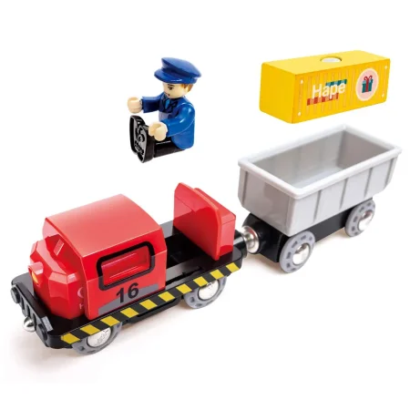 Hape Игровой набор Железнодорожные перевозки в порту / цвет коричневый