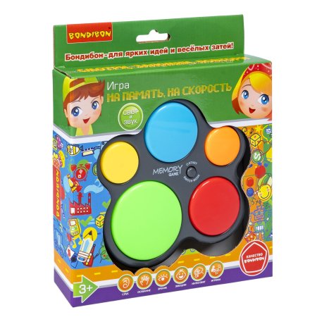 Bondibon Настольная семейная игра На память, на скорость / цвет черный